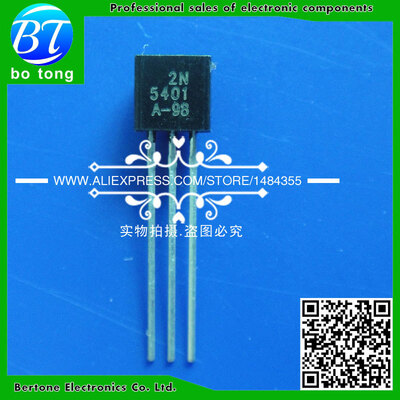

Free shipping 50PCS 2N5401 TO-92 0.3A 150V PNP Original new Special sales
