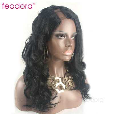 

Unprocessed U Part Wig Body Wave Glueless U Part Human Hair Wigs For Black Women Virgin Human Hair U Part Wig Feodora Hair