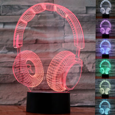 

3D Lamp Illusion Night Light Touch Button 3D Optical Illusion Table Desk Lamp with 7 Color Light 3D Light for Desk Bookshelf or