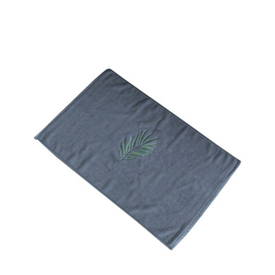 

iDouillet Cotton 100 Towel Rug White&Grey Flamingo pattern Tourst leaves dccorate for bath room kitchen bedroom Washable 5080cm