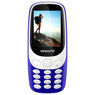 

Вкворлд з3310 Quad Band разблокирован телефон 2,4 дюйма 3D дуги экрана Spreadtrum 6531 Bluetooth 2.0 MP камеры FM 1450mAh батареи