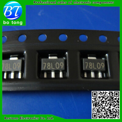 

50PCS free shipping SMD 78L09 9v SOT-89