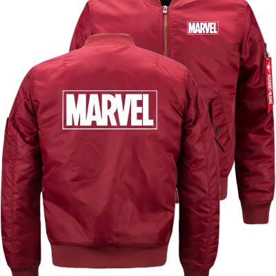 

Marvel Comics Bomber Flight Flying Jacket Winter thicken Warm Zipper Men Jackets Anime Mens Casual Coat 15