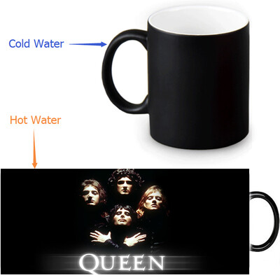 

Queen 350ml12oz Heat Reveal Mug Color Change Coffee Cup Sensitive Morphing Mugs Magic Mug Milk Tea Cups