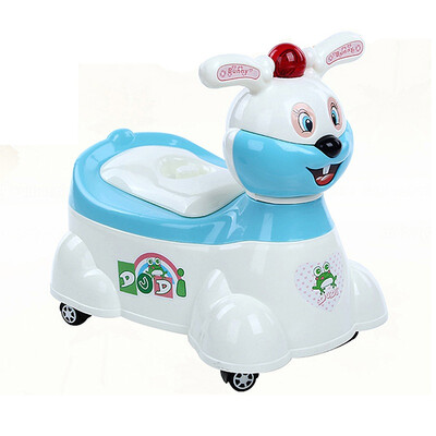 

Du Di Duanda large children's toilet toilet for boys and girls baby kids toilet baby urinal rabbit music toilet blue pulley