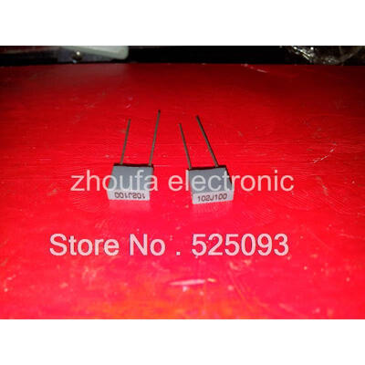 

200pcs/lot Square correction capacitor 1n0J100 102J 100 100V 1NF 0.001UF