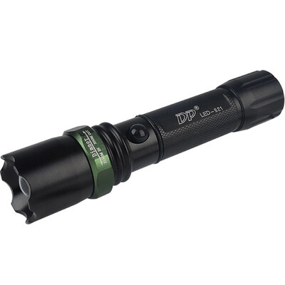 

Long-term DP light long-range LED flashlight rechargeable zoom focus waterproof ride searchlight with 18650 battery 521