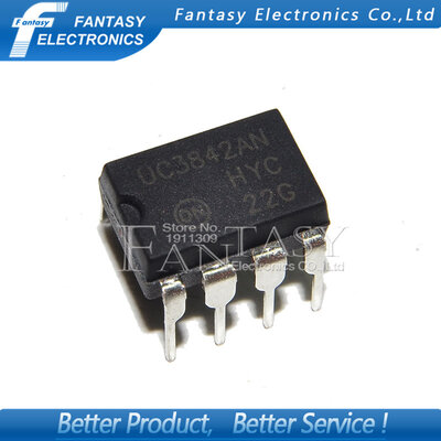 

50PCS UC3842AN DIP8 UC3842 UC3842BN DIP new and original IC free shipping