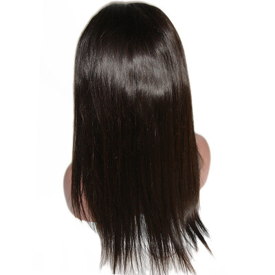 

Osolovely Hair Silk Base Full Lace Wigs Straight Human Hair For Black Women Natural Color 10-24 Inch