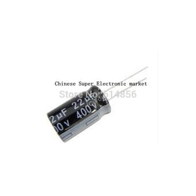 

10PCS 400V 22UF 13*21mm 13x20mm Aluminum Electrolytic Capacitor 400V/22UF 13mm*21mm