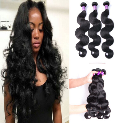 

8"26" inch Malaysian Virgin Hair Body Wave 1 Bundles 100g Grade 100 Unprocessed Virgin Human Hair Weave Tangle free