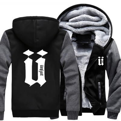 

2018 New USA SIZE Men Winter Autumn Hoodies unkut pattern Fleece Coat Baseball Uniform Sportswear Jacket wool
