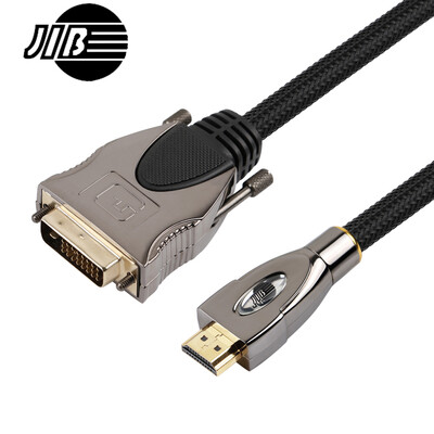 

JIB HDMI-DVI-BG German snake HDMI to DVI fever DVI to hdmi HD line audio&video conversion line hdmi turn dvi cable 15 meters