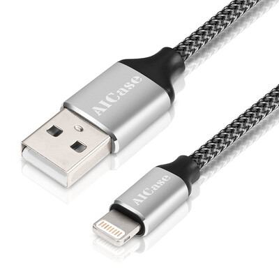 

AICase Thick Tough Braided Lightning USB Cable 310FT Sync Data Charger For Apple iPhone X 8 7 6S Plus SE