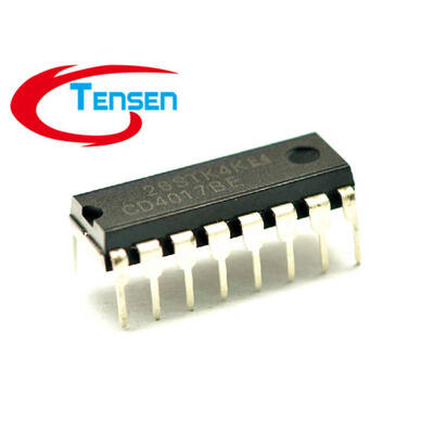 

50PcsLot CD4017 CD4017B CD4017BE 4017 DECADE COUNTER DIVIDER IC DIP-16