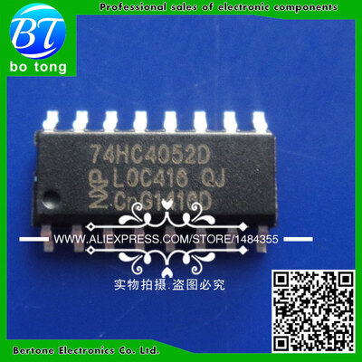 

Free shipping 10pcs SMD logic ics 74HC4052 74HC4052D CD74HC4052D SOP-16