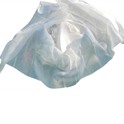 

Silk Belly Dance Veils Shawl Scarf Pure White Color Belly Dance Practice Performance Silk Veils 250270114 cm