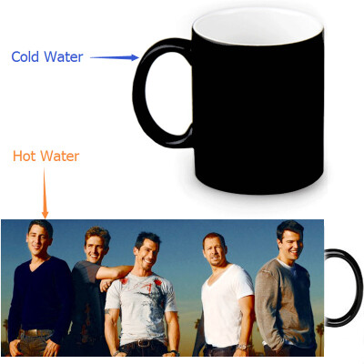 

New Kids On The Block 350ml12oz Heat Reveal Mug Color Change Coffee Cup Sensitive Morphing Mugs Magic Mug Milk Tea Cups