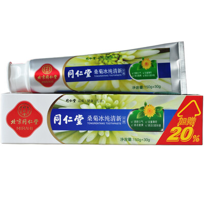 

Tong Ren Tang Toothpaste Toothpaste Toothpaste Toothpaste 180g Maintenance Toothpaste Strong Periodontal Care Tooth Tooth Enamel White Tooth
