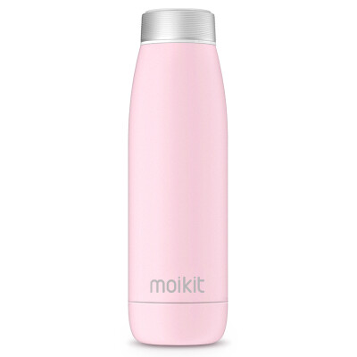 

Moikit wheat open smart cup seed 304 stainless steel men&women portable vacuum insulation cup water temperature monitoring cup S1600 skin powder blue 350 ml