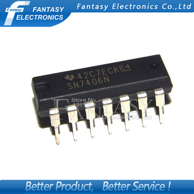 

5PCS SN7406N DIP14 SN7406 DIP 7406 new and original IC free shipping
