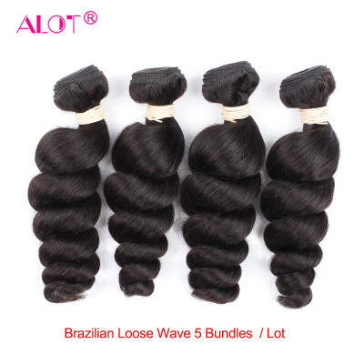 

Alot Indian Hair Loose Wave 100% человеческие волосы 5Bundles 8 до 28 дюймов Virgin Hair