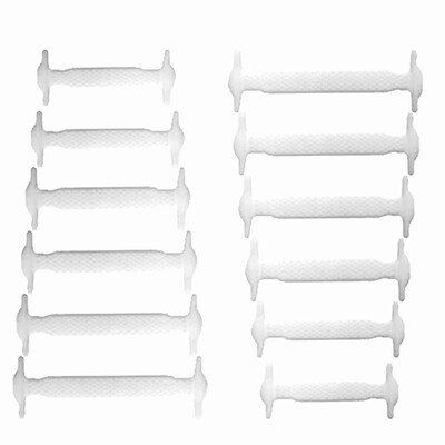 

JUP 1 Set 12 Pcs New Kids Child No Tie Shoelaces All Sneakers Applicable Shoelaces Elastic Silicone Shoelaces Sneakers Fit Belt