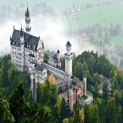 

Custom 3D Mural Wallpaper Scenery For Walls European Style Castle Ancient Architecture Photography Wall Painting Wall Paper