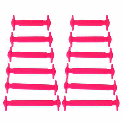 

JUP 12 Sets 144 Pcs New Kids Child Children Unisex Athletic No Tie Shoelaces Elastic Silicone Laces All Sneakers Fit Belt Strap
