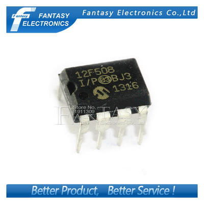 

5PCS PIC12F508-I/P DIP8 PIC12F508 DIP PIC12F508-I new and original IC free shipping