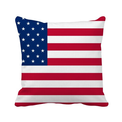 

USA National Flag North America Country Square Throw Pillow Insert Cushion Cover Home Sofa Decor Gift
