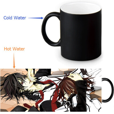 

Vampire Knight 350ml12oz Heat Reveal Mug Color Change Coffee Cup Sensitive Morphing Mugs Magic Mug Milk Tea Cups