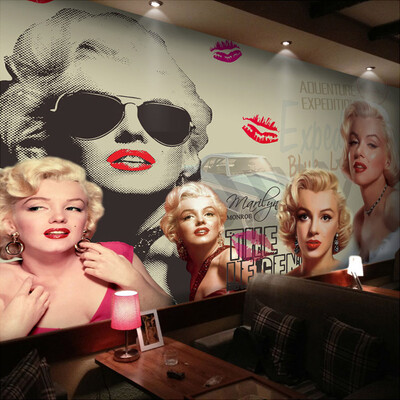 

Custom Photo Mural Wallpaper Classic Movie Star 3D Poster Wall Painting Bedroom Living Room Background Wall Papers Home Decor