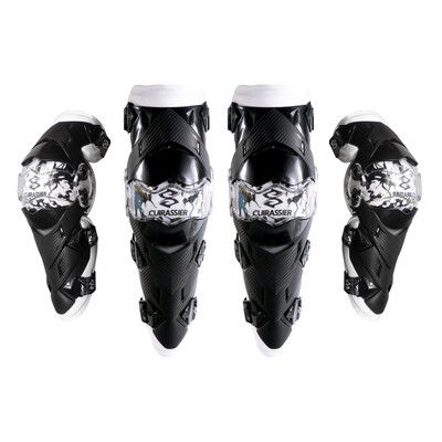 

CUIRASSIER Мотоциклетные коленные прокладки Мотокросс Protector MX Мотоцикл Kneepad Elbowpad Защитные устройства MTB ATV Защита от защемления красных