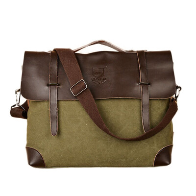 

Fashion Men canvas bag man shoulder diagonal portable messenger bag British retro business casual men bags Handbags for male