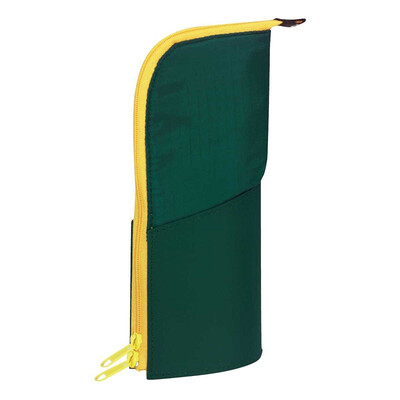 

KOKUYO Japan imported NEO CRITZ portable pencil case pencil bag stationery bag storage bag dark green yellow F-VBF130-3