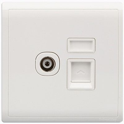 

Schneider Schneider switch socket computer TV socket panel Fengshun series of white