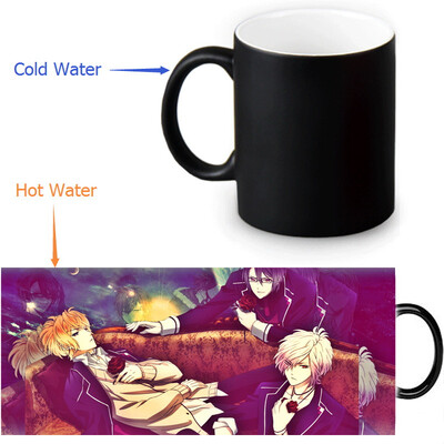 

DIABOLIK LOVERS 350ml12oz Heat Reveal Mug Color Change Coffee Cup Sensitive Morphing Mugs Magic Mug Milk Tea Cups