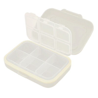 

NetEase carefully selected portable multi-function classification storage box food grade PP material pill box jewelry sorting box white