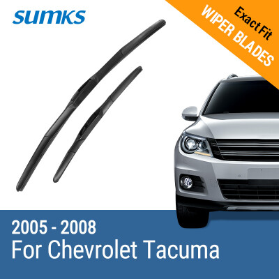 

SUMKS Wiper Blades for Chevrolet Tacuma 24"&19" Fit Hook Arms 2005 2006 2007 2008