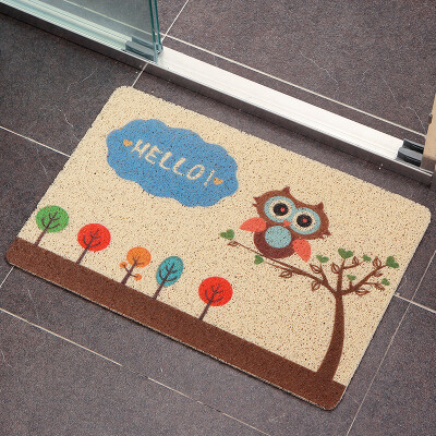 

Ou Runzhe floor mat wire thickening door shovel pad kitchen bathroom living room non-slip floor mat small