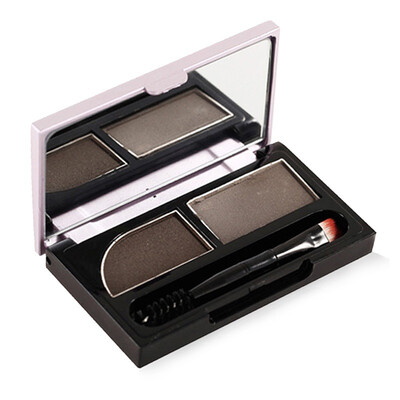 

Card blue (Carslan) big eyes Qiao Mei three-dimensional eyebrow powder 01 # gray 2.2g (waterproof not blooming two-color eyebrow powder)
