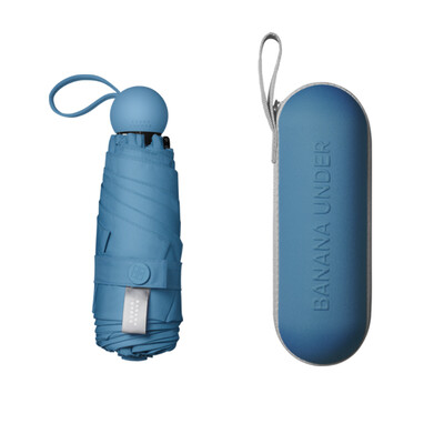

Banana BANANAUNDER CAPSULE capsule 40 series folding umbrella with umbrella female 50 water repellent umbrella oil blue