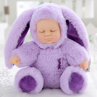 

12 Colors Cute Reborn doll Plush Stuffed Toys for Children Soft Rabbit Bear Plush Toy Baby Sleeping Dolls