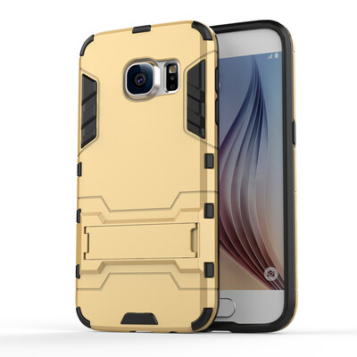 

GiGiboom Shockproof Ultra-thin Armor Plastic TPU Задняя крышка корпуса с подставкой для настольного телефона для галактики Samsung S7