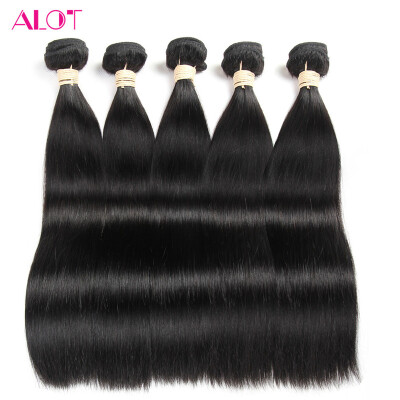 

Alot Peruvian Virgin Hair Straight Hair 10 pcs/lot Natural Color Non-Remy 100% Human Hair Bundles