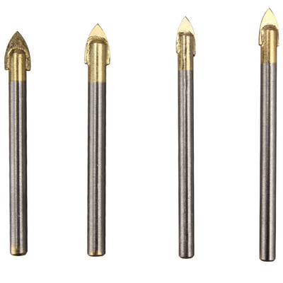 

Jimmy home JM-GT14004 alloy triangle drill hand drill accessories tile drill glass drill ceramic drill 4 sticks 6mm2 8mm2