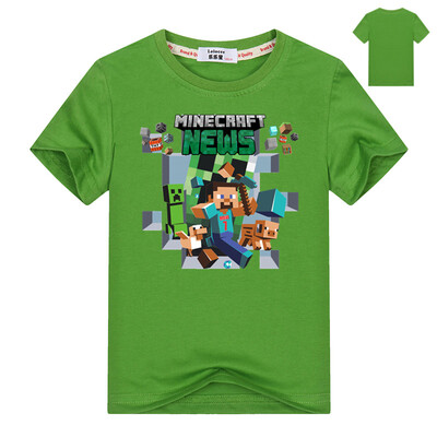 

Kids Boys Minecraft Run Away майка 2018 Летний возраст 3-13 Дети Видеоигры Tee Girls Приключения Топы Костюм День рождения