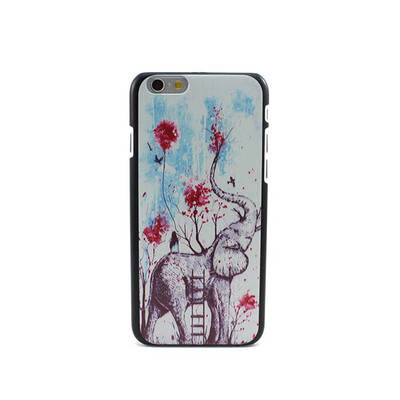 

Модные готической панк-мультфильм Pattern задняя крышка телефона случая кожи iPhone 6 4.7 "- Слон