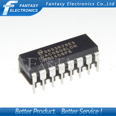 

20PCS DAC0808LCN DIP16 DAC0808 DIP new and original IC free shipping
